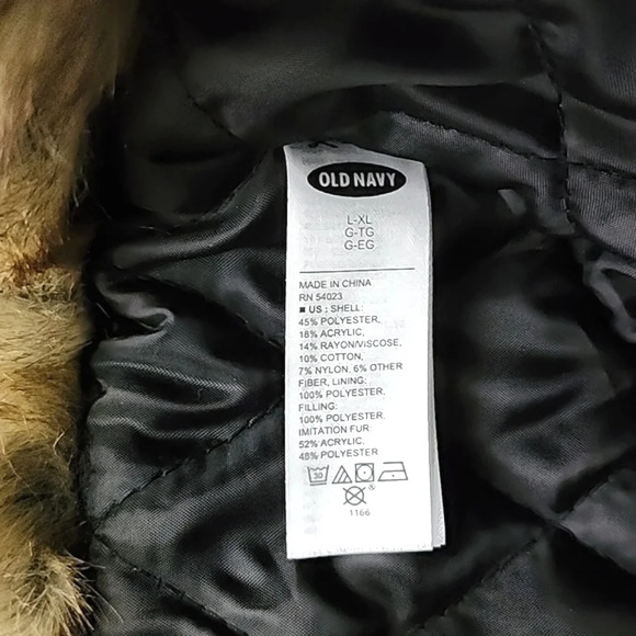 Old Navy Red Black Cherckered Trapper Winter Hat Faux Fur Size L - XL - Picture 9 of 10